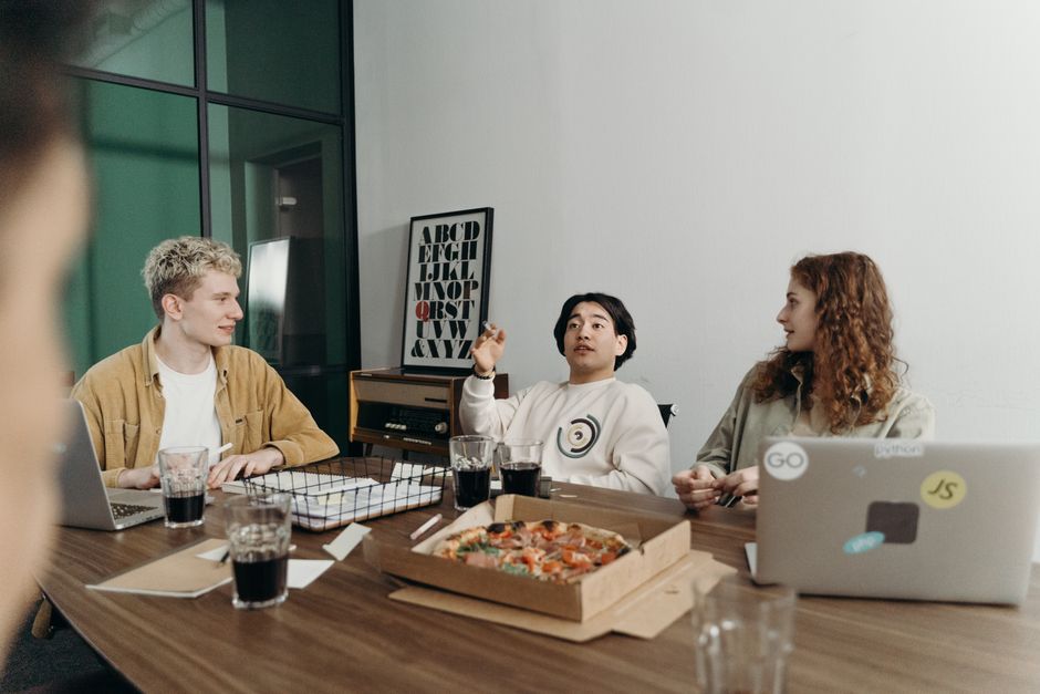 Professional financial consultation in a modern office setting